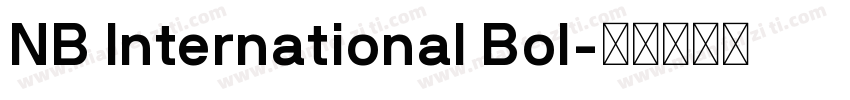 NB International Bol字体转换